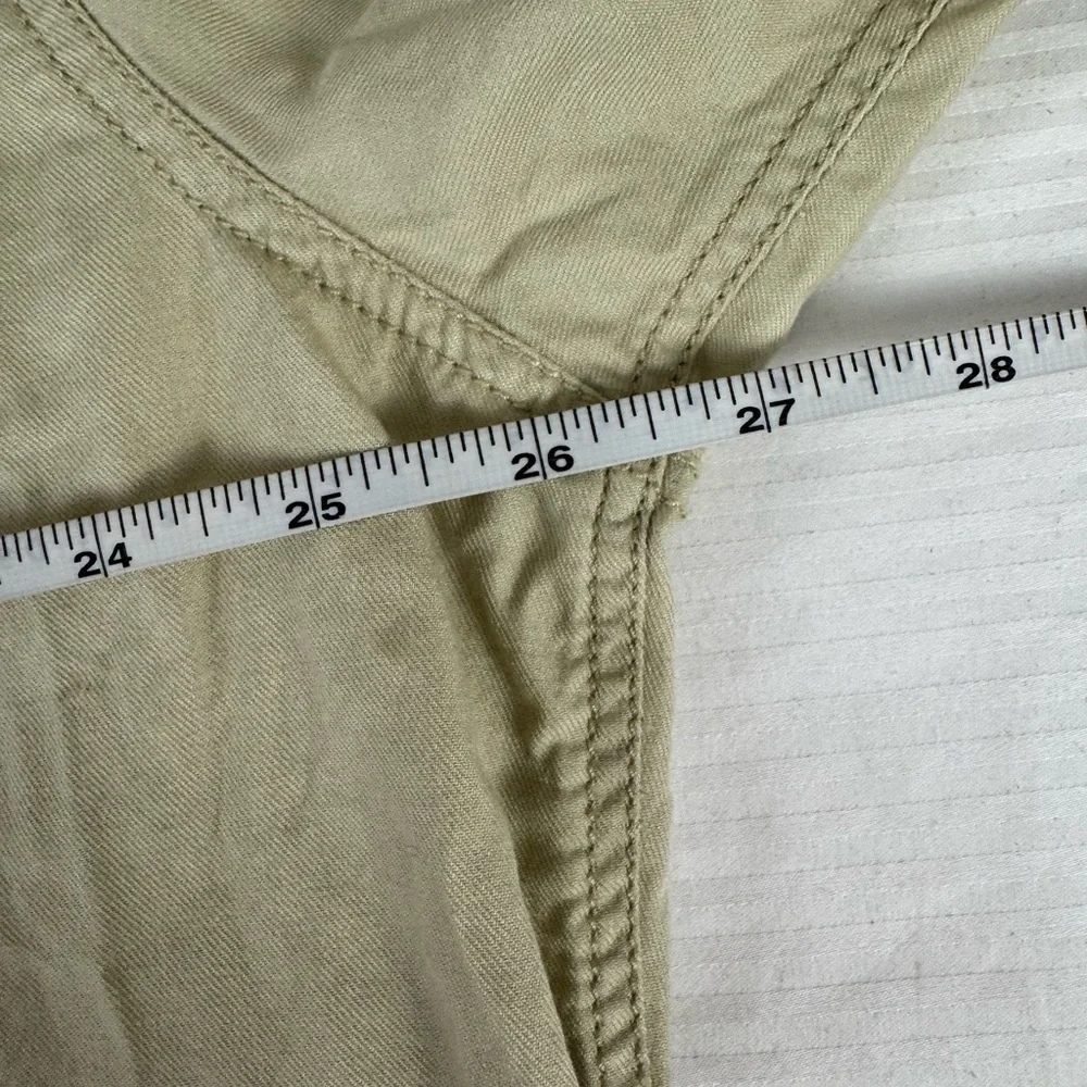 Free People The Freddie Tan khaki Castle wall color Oversized Button Down XS - Picture 12 of 15